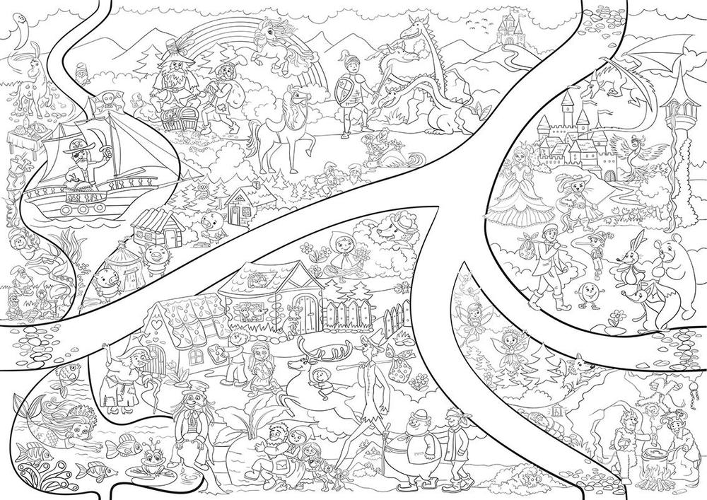 Baloušek Tisk fakt velká omalovánka Pohádky