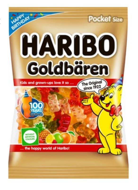 Bonbóny Haribo Goldbaren zlatý 200 g