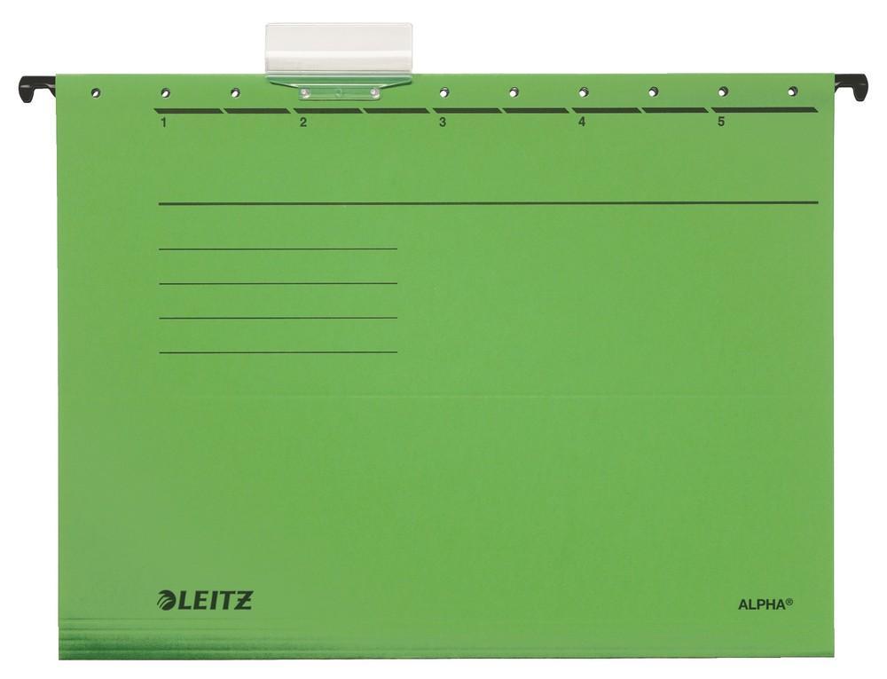 Leitz závěsné desky ALPHA zelené