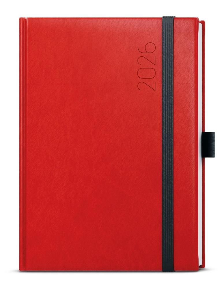 Baloušek Tisk diář denní David Reno A5 červený
