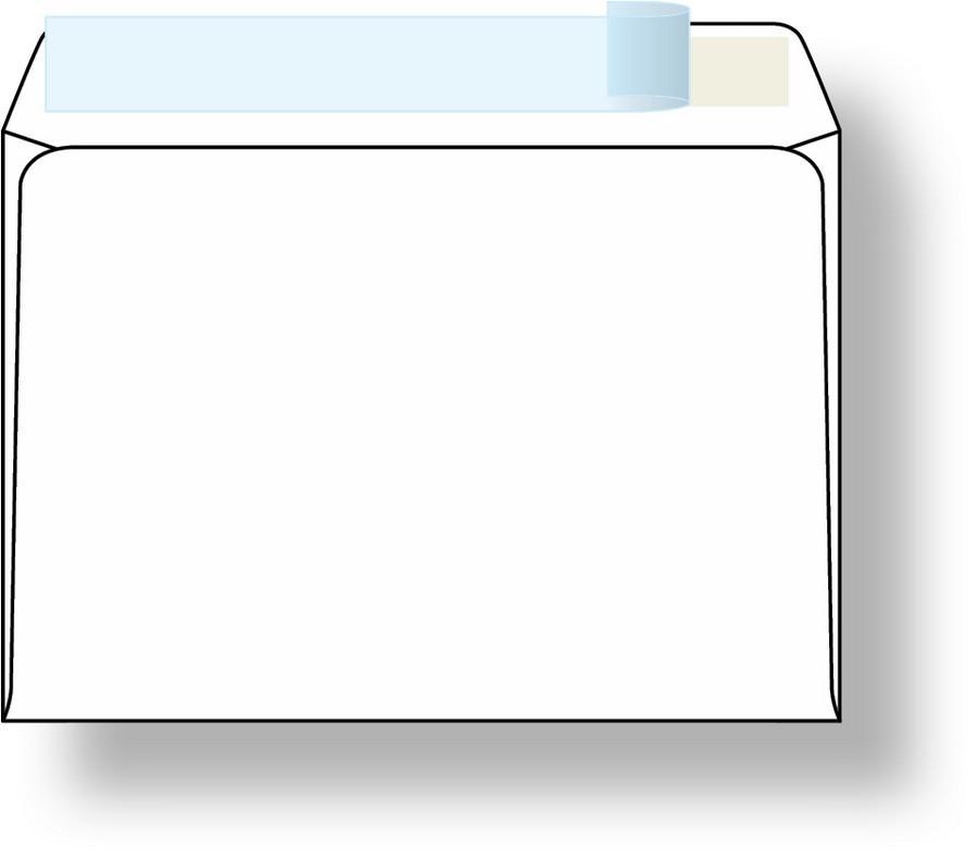 Obálka C6 samolepicí s krycí páskou, 1000 ks, 114 x 162