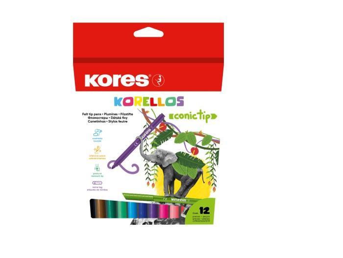 Kores popisovač dětský Korellos silný hrot 12 ks
