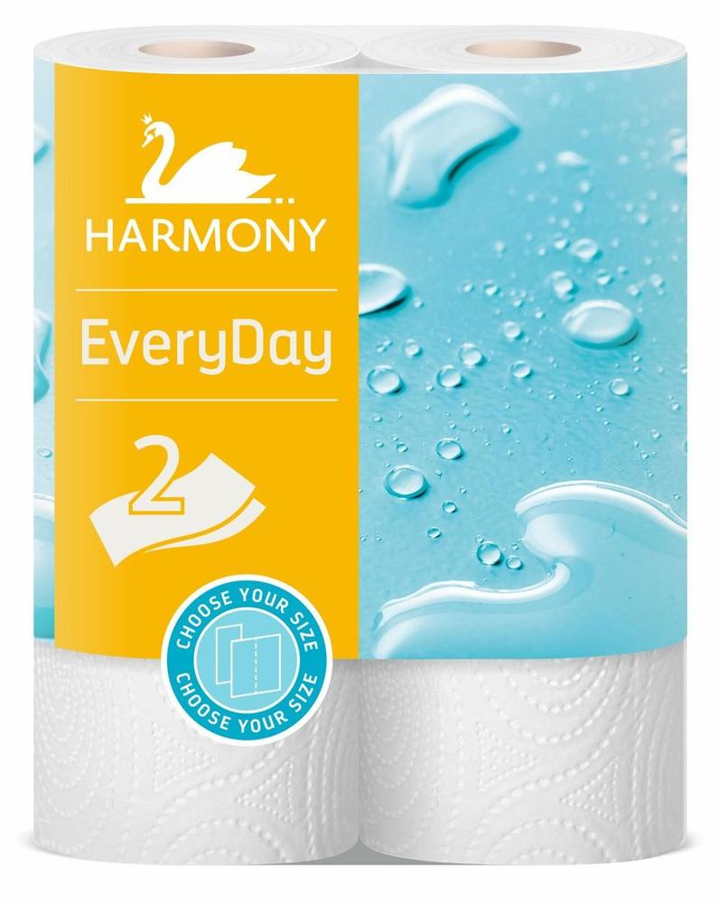 Harmony papírová utěrka v roli EveryDay 2-vrstvý, 2 x 11 m / 2 ks