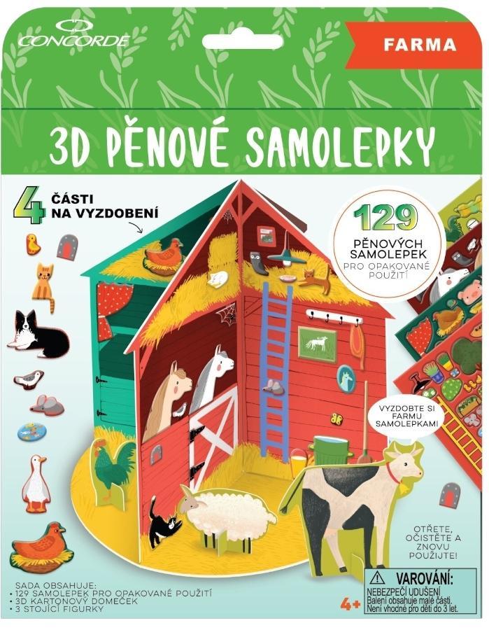 CONCORDE 3D pěnové samolepky Farma