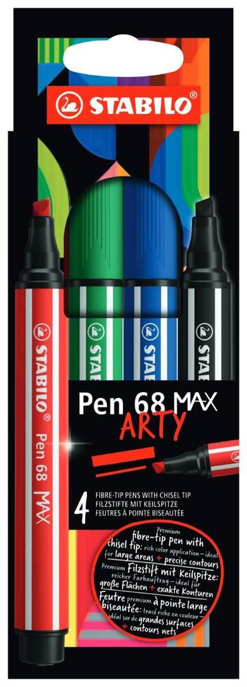 STABILO popisovač Pen 68 MAX ARTY sada 4 barev