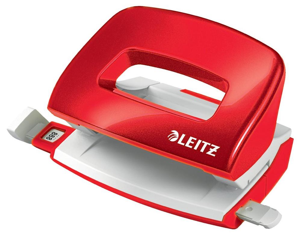 Leitz mini děrovač NeXXt WOW 5060 červený 10 listů