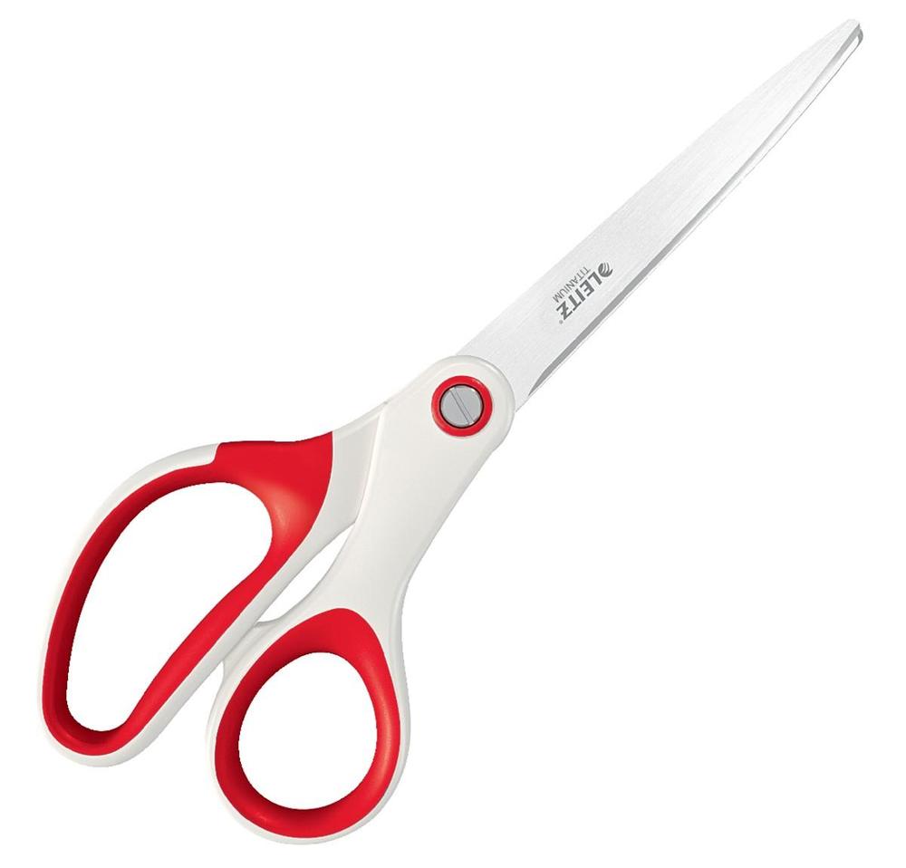 Leitz nůžky titanové WOW 20,5 cm bílé/červené