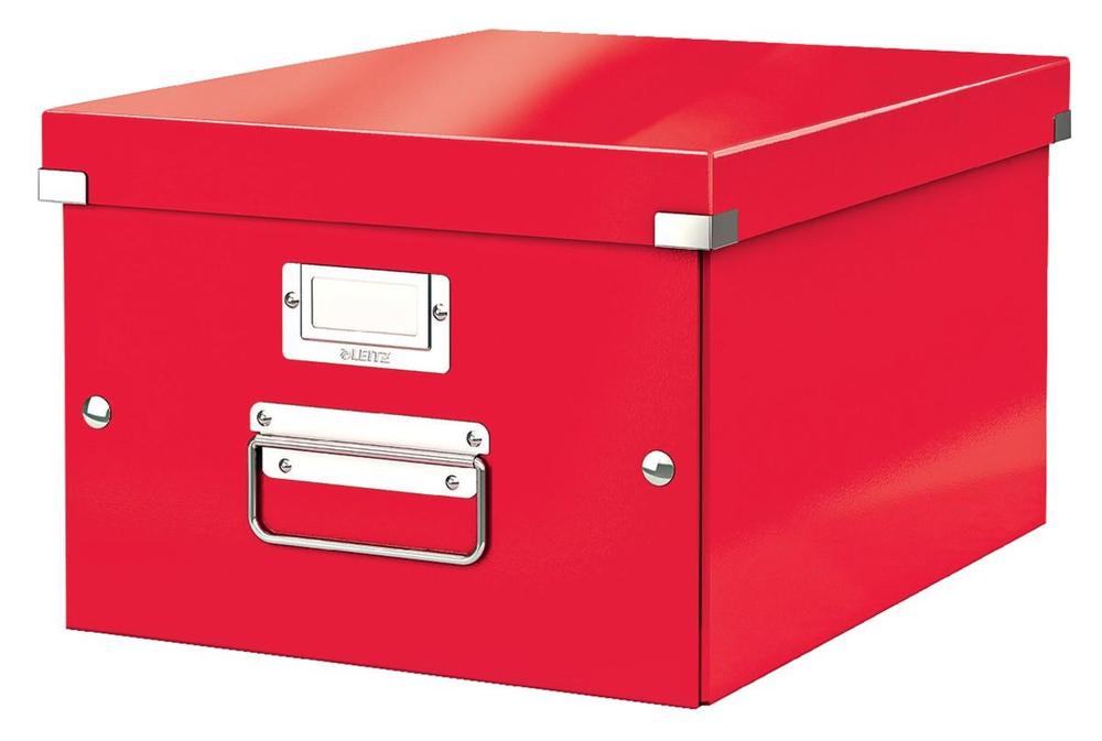 Leitz krabice CLICK & STORE WOW střední archivační, červená