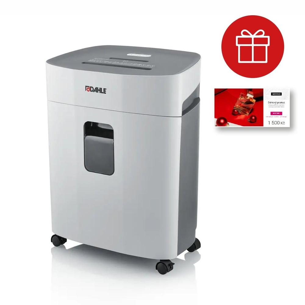 Dahle skartovačka PaperSAFE 260, 12 listů, 4 x 12 mm, 25 l bílá + dárkový poukaz NOTINO 1500 Kč