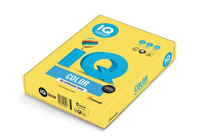IQ Color papír , intenzivní kanárkově žlutá A4 80g, 500 listů