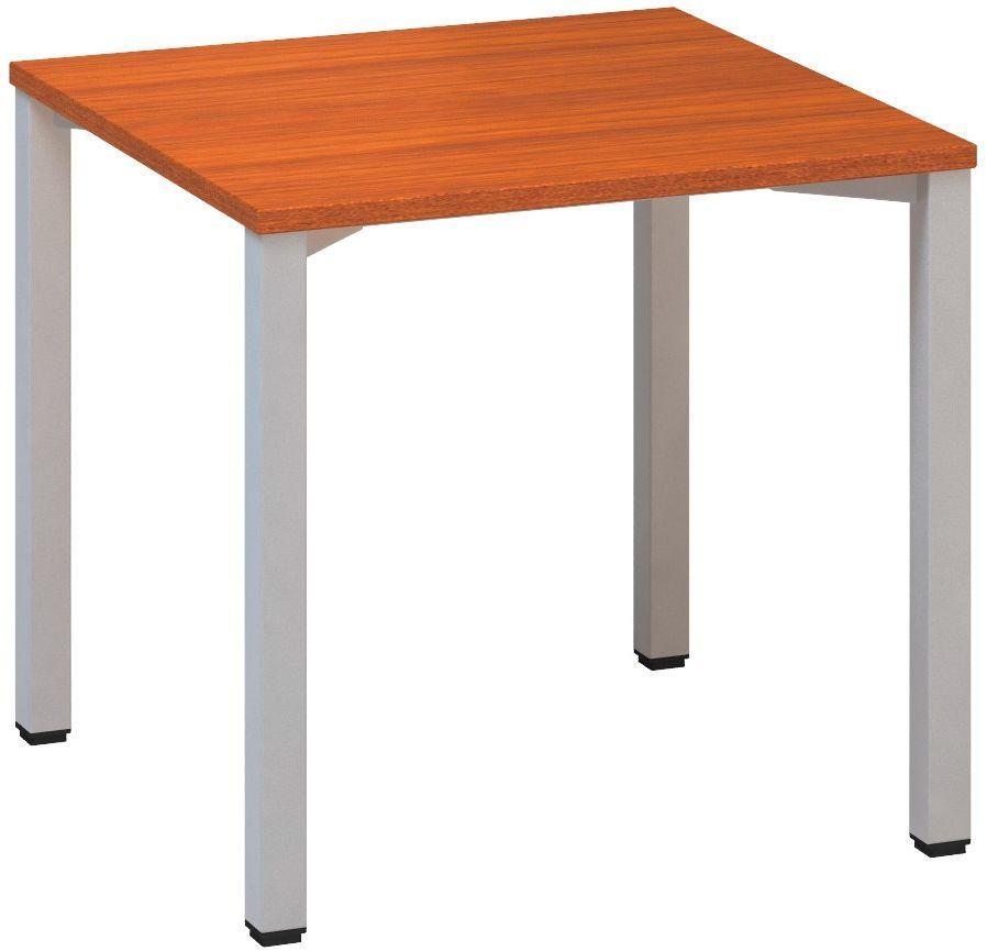 Kancelářský psací stůl ALFA 200 800 x 800 mm, třešeň / šedá