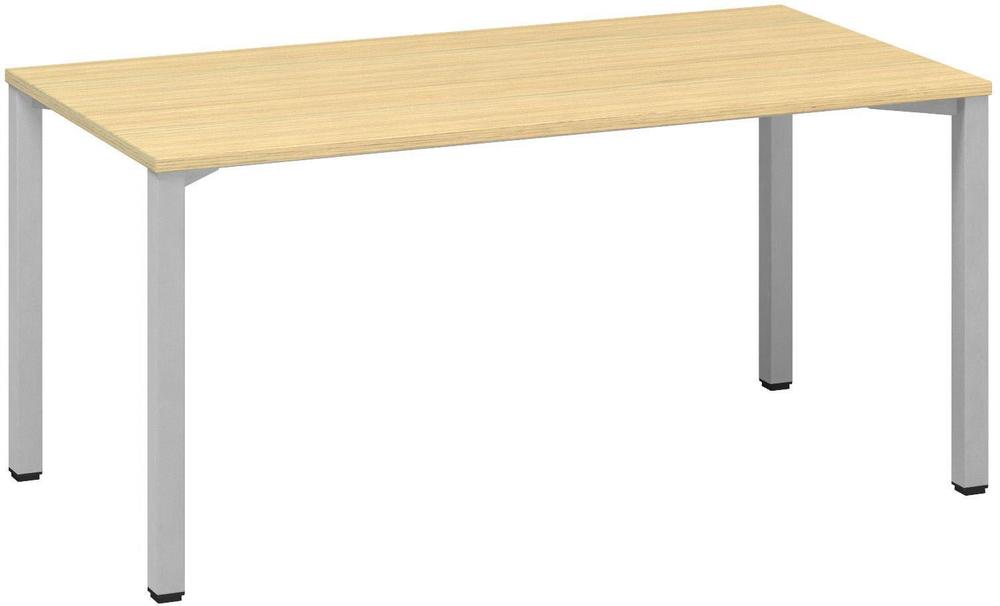 Kancelářský psací stůl ALFA 200 1600 x 800 mm, dub vicenza / šedá