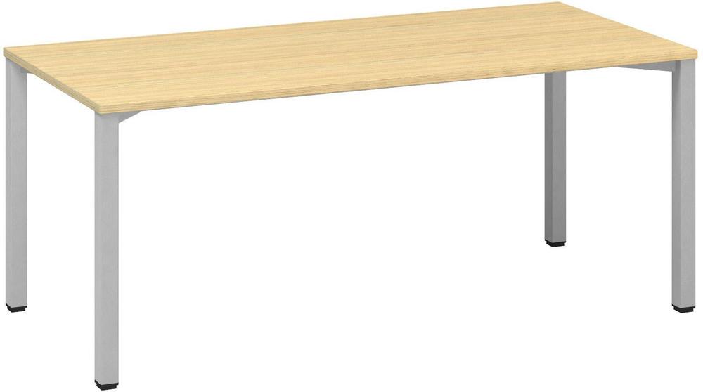 Kancelářský psací stůl ALFA 200 1800 x 800 mm, dub vicenza / šedá