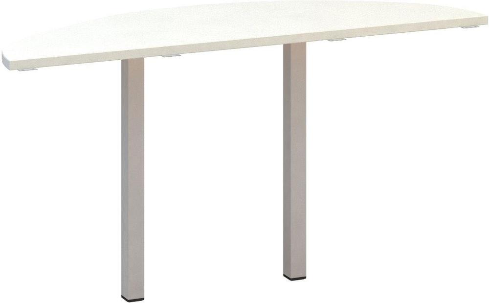 Přídavný stůl ALFA 200 přísed, 1400 mm, bílá / šedá