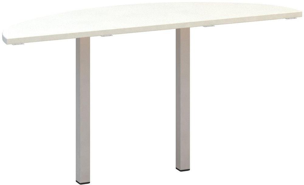 Přídavný stůl ALFA 200 přísed, 1425 mm, bílá / šedá