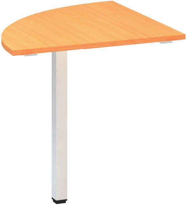 Přídavný stůl ALFA 200 přísed, čtvrtkruh, 700 mm, buk bavaria / bílá