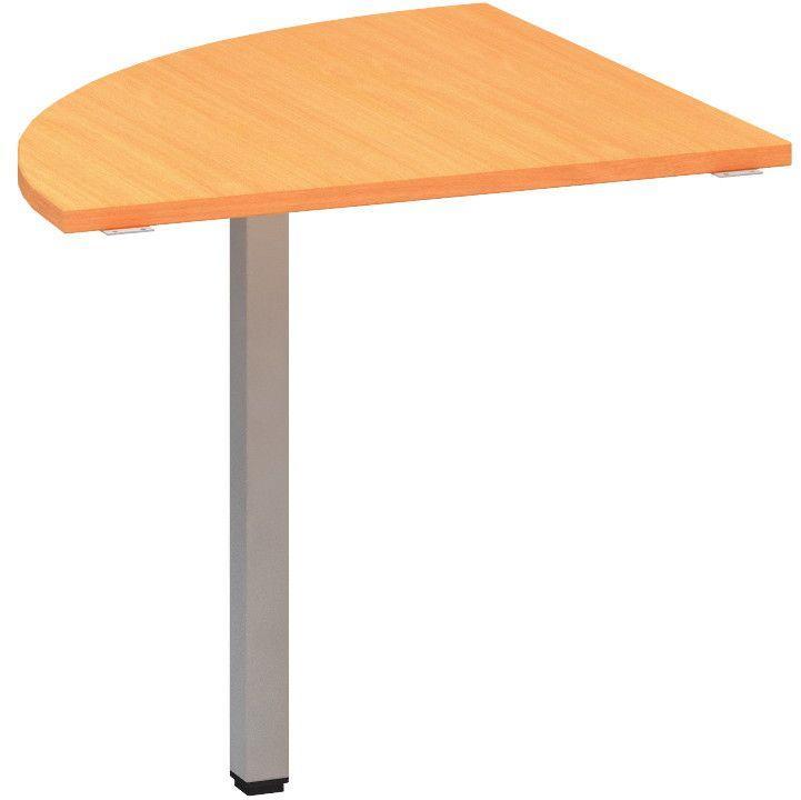 Přídavný stůl ALFA 200 přísed, čtvrtkruh, 800 mm, buk bavaria / šedá