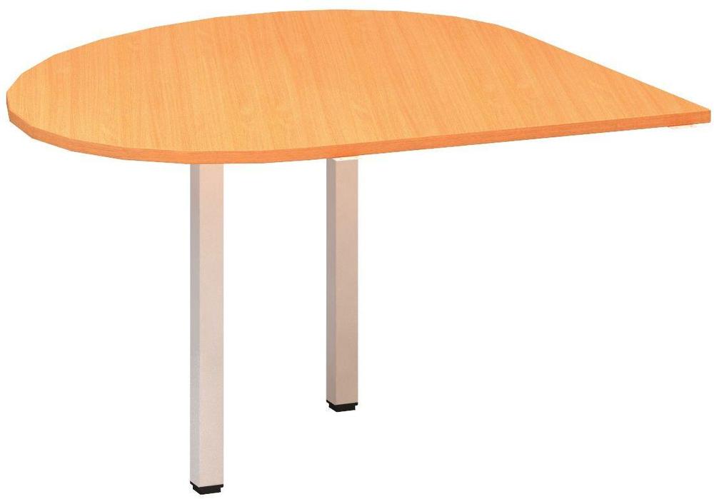 Přídavný stůl ALFA 200 přísed, pravý, 1200 mm, buk bavaria / bílá