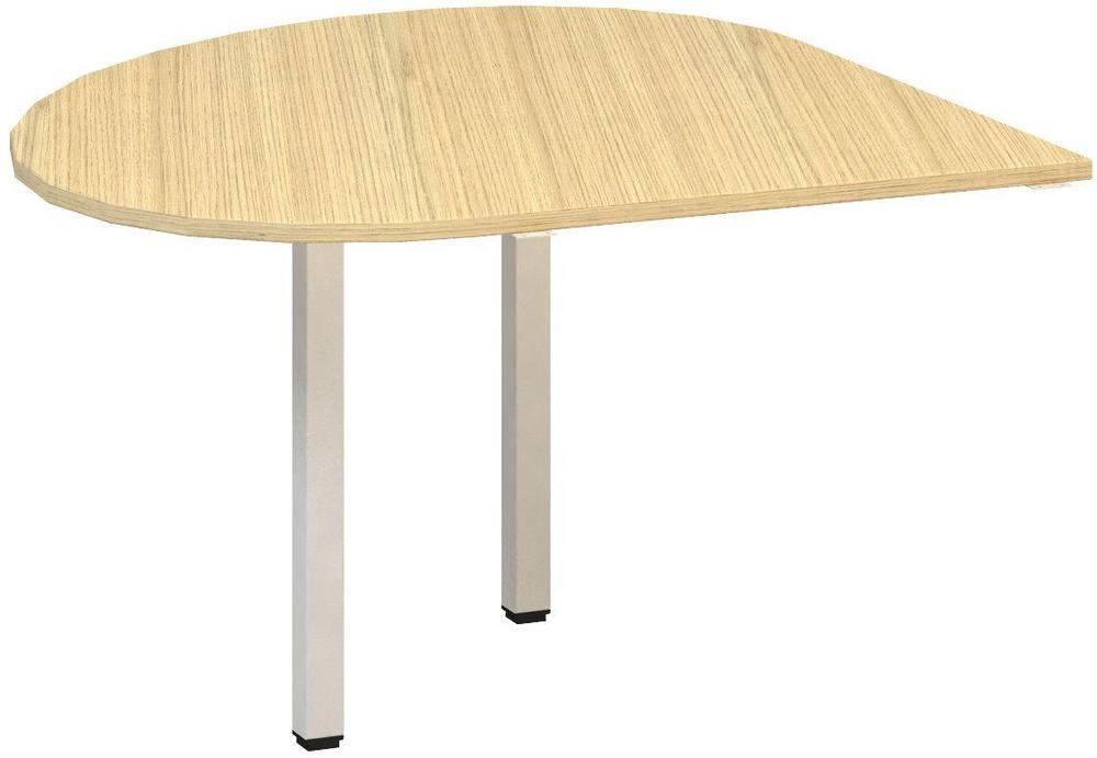 Přídavný stůl ALFA 200 přísed, pravý, 1200 mm, dub vicenza / bílá