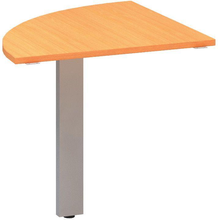 Přídavný stůl ALFA 305 přísed, čtvrtkruh, 800 mm, buk bavaria / šedá