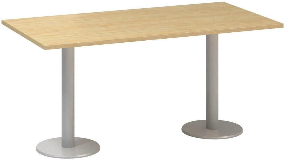 Jednací stůl ALFA 400 konferenční, 1600 mm, divoká hruška / šedá