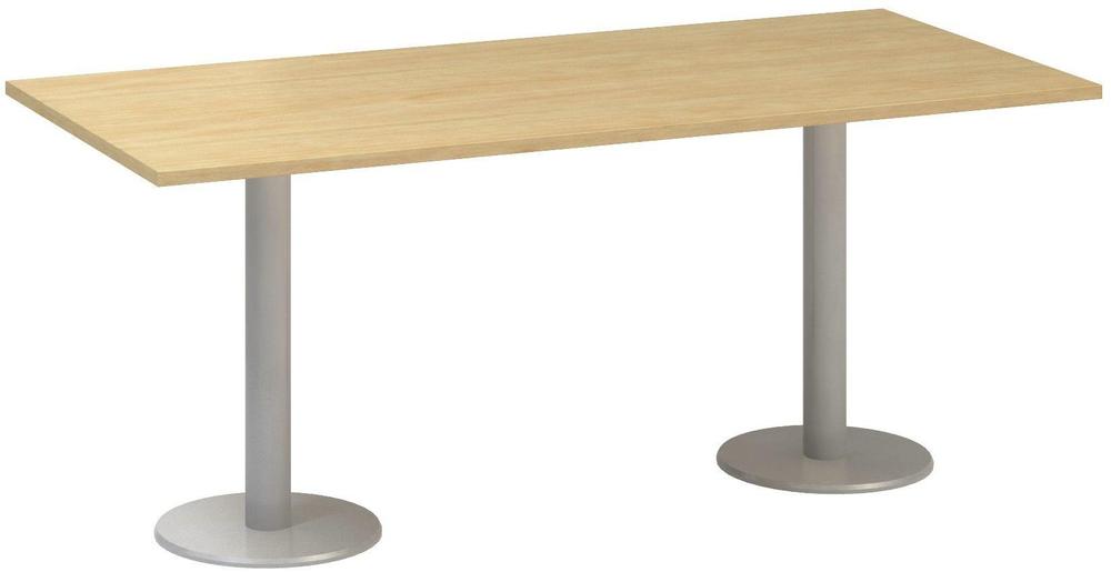 Jednací stůl ALFA 400 konferenční, 1800 mm, divoká hruška / šedá