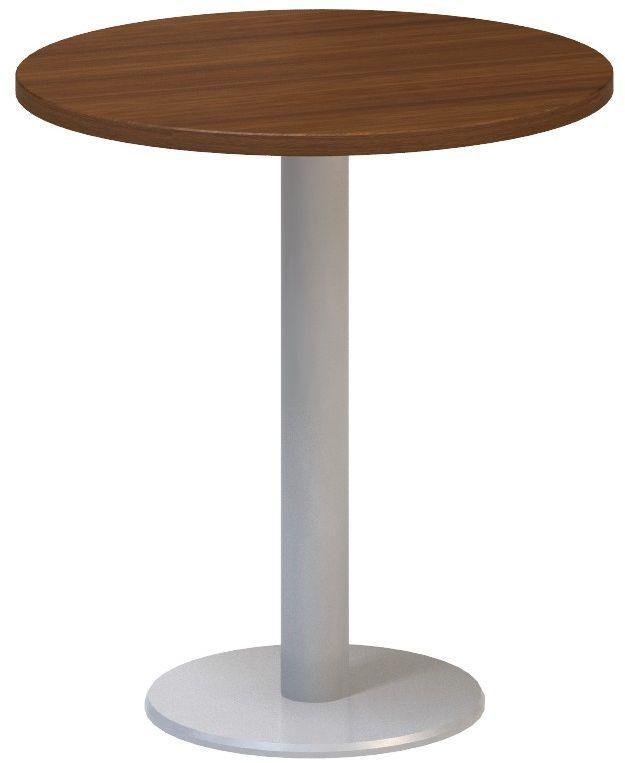 Jednací stůl ALFA 400 konferenční, kruh, 700 mm, ořech / šedá