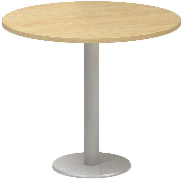 Jednací stůl ALFA 400 konferenční, kruh, 900 mm, divoká hruška / šedá
