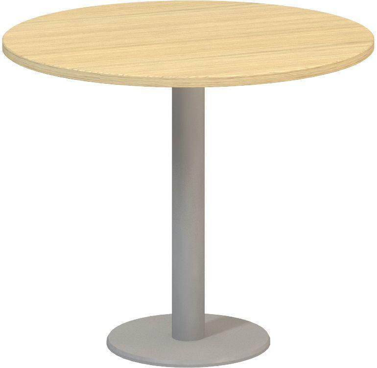 Jednací stůl ALFA 400 konferenční, kruh, 900 mm, dub vicenza / šedá
