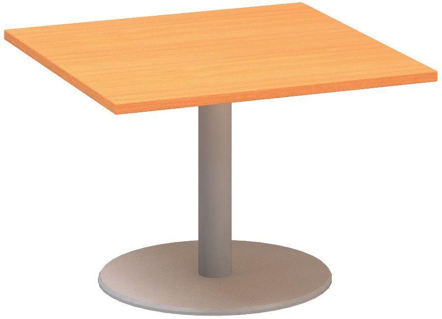 Jednací stůl ALFA 400 konferenční, 800 mm, nízký, buk bavaria / šedá
