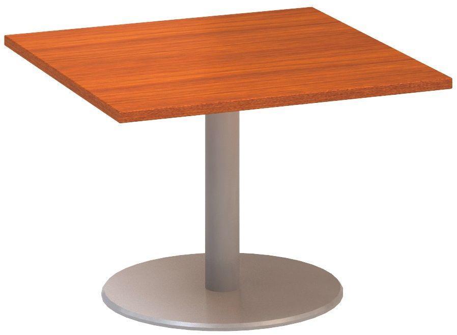 Jednací stůl ALFA 400 konferenční, 800 mm, nízký, třešeň / šedá