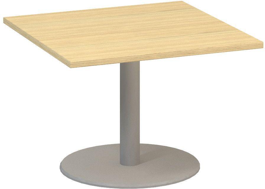Jednací stůl ALFA 400 konferenční, 800 mm, nízký, dub vicenza / šedá