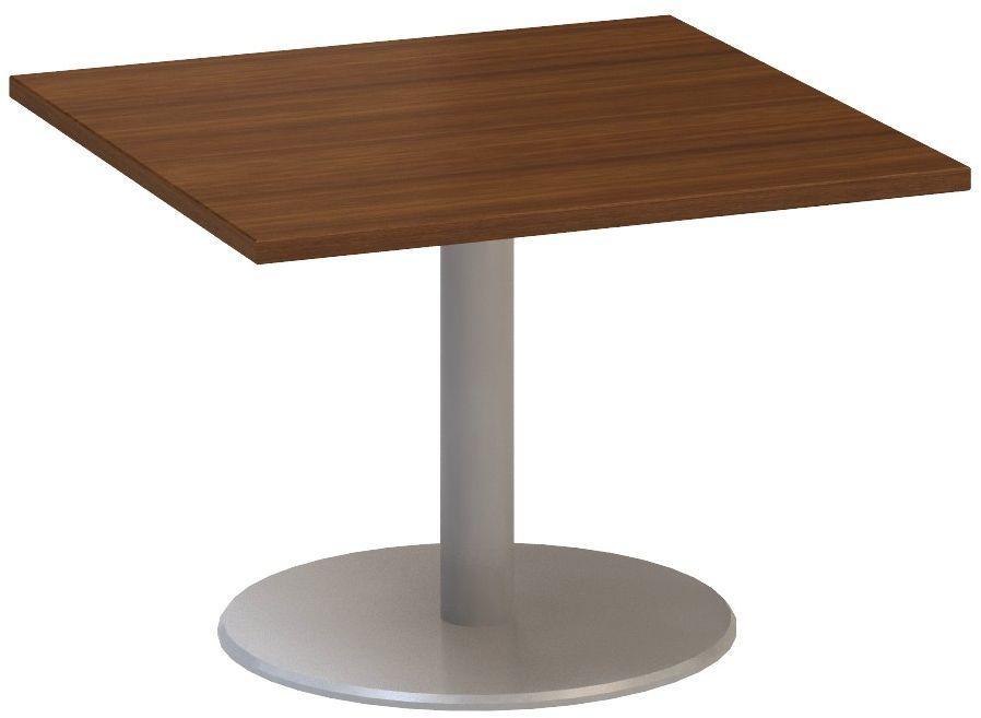 Jednací stůl ALFA 400 konferenční, 800 mm, nízký, ořech / šedá