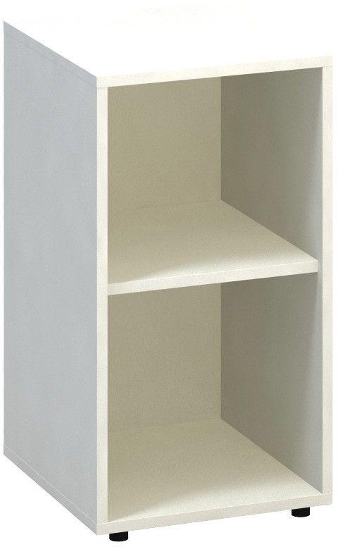 Policová skříň ALFA 500 úzká, 2M nika, bílá