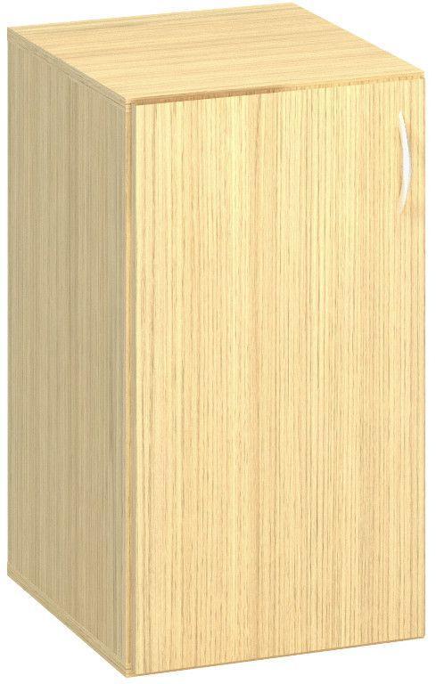 Policová skříň ALFA 500 přístavná, úzká, 2M pravé dveře, dub vicenza