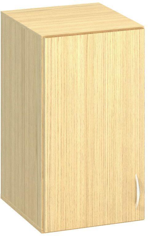 Policová skříň ALFA 500 horní, úzká, 2M levé dveře, dub vicenza