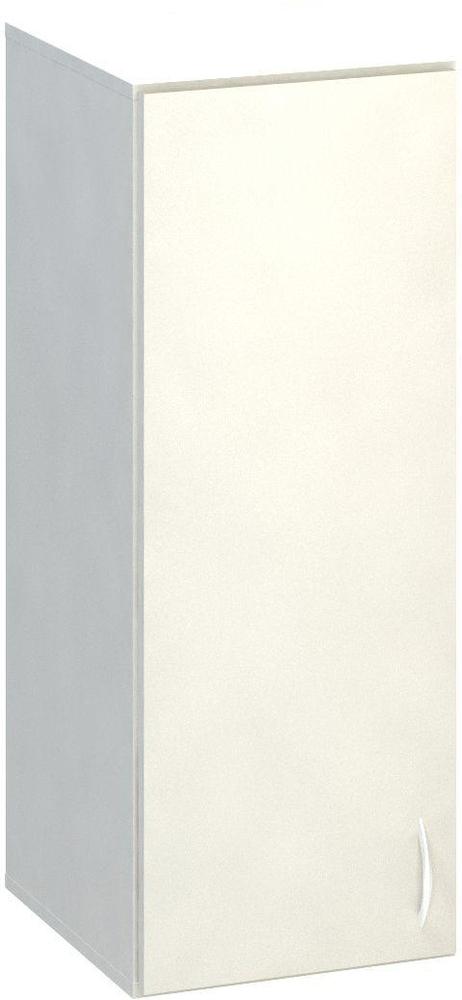 Policová skříň ALFA 500 horní, úzká, 3M levé dveře, bílá