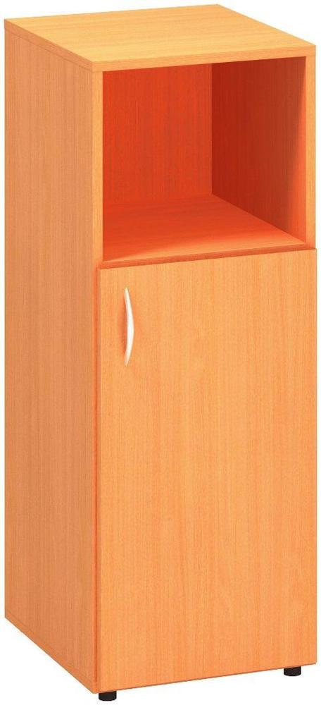 Policová skříň ALFA 500 úzká, 3M (2M pravé dveře / 1M nika), buk bavaria