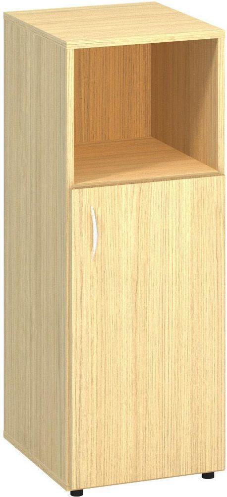 Policová skříň ALFA 500 úzká, 3M (2M pravé dveře / 1M nika), dub vicenza