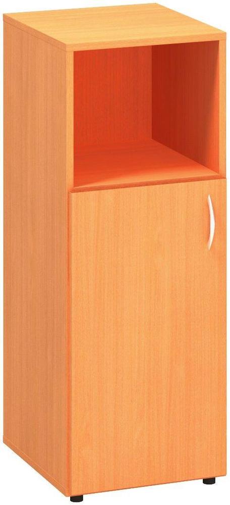 Policová skříň ALFA 500 úzká, 3M (2M levé dveře / 1M nika), buk bavaria