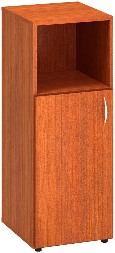 Policová skříň ALFA 500 úzká, 3M (2M levé dveře / 1M nika), třešeň