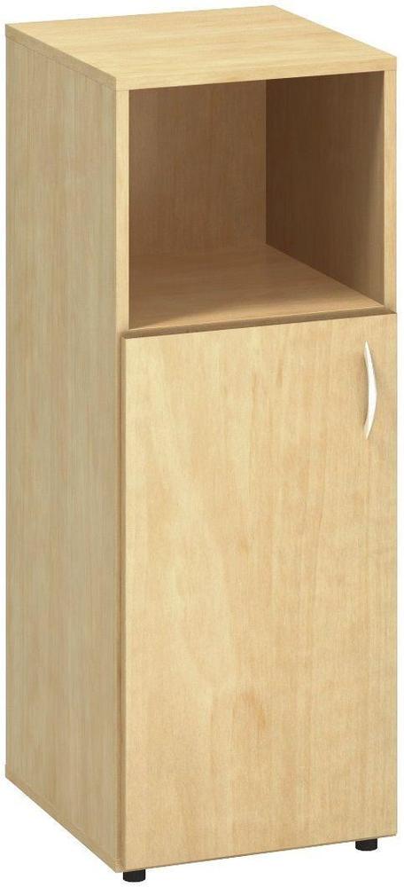 Policová skříň ALFA 500 úzká, 3M (2M levé dveře / 1M nika), divoká hruška