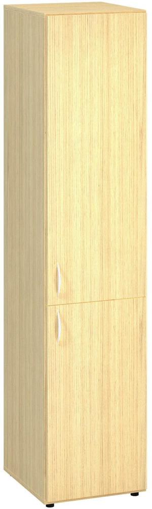 Policová skříň ALFA 500 úzká, 5M (2M / 3M pravé dveře), dub vicenza