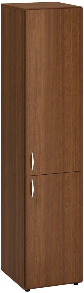 Policová skříň ALFA 500 úzká, 5M (2M / 3M pravé dveře), ořech