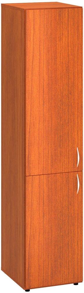 Policová skříň ALFA 500 úzká, 5M (2M / 3M levé dveře), třešeň