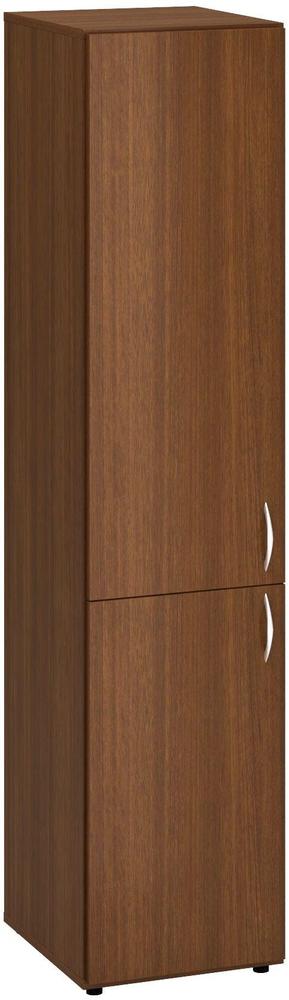 Policová skříň ALFA 500 úzká, 5M (2M / 3M levé dveře), ořech