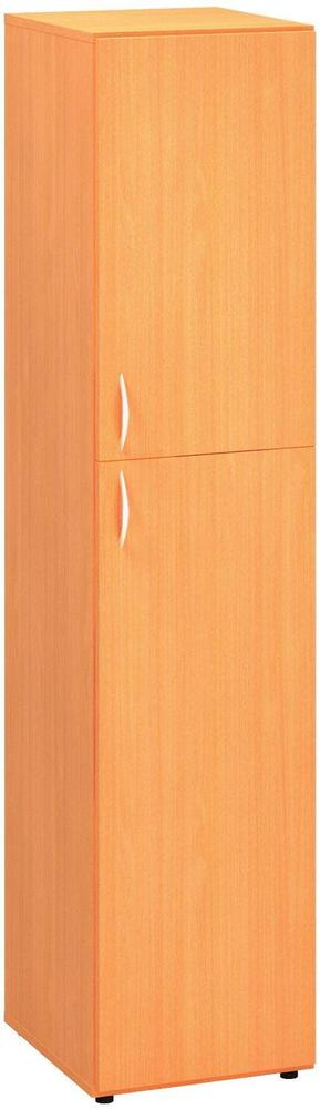 Policová skříň ALFA 500 úzká, 5M (3M / 2M pravé dveře), buk bavaria