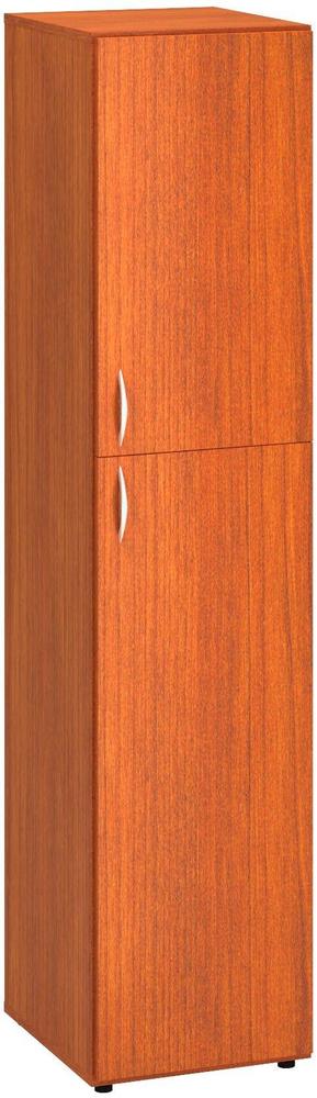 Policová skříň ALFA 500 úzká, 5M (3M / 2M pravé dveře), třešeň