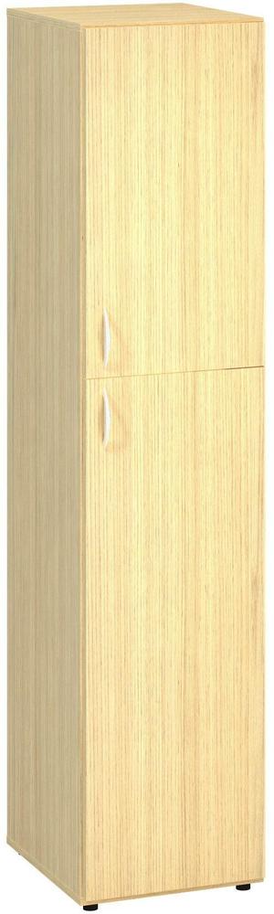 Policová skříň ALFA 500 úzká, 5M (3M / 2M pravé dveře), dub vicenza