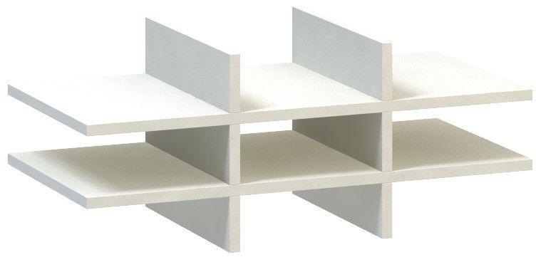 Registrační vložka do skříně ALFA 500 bílá